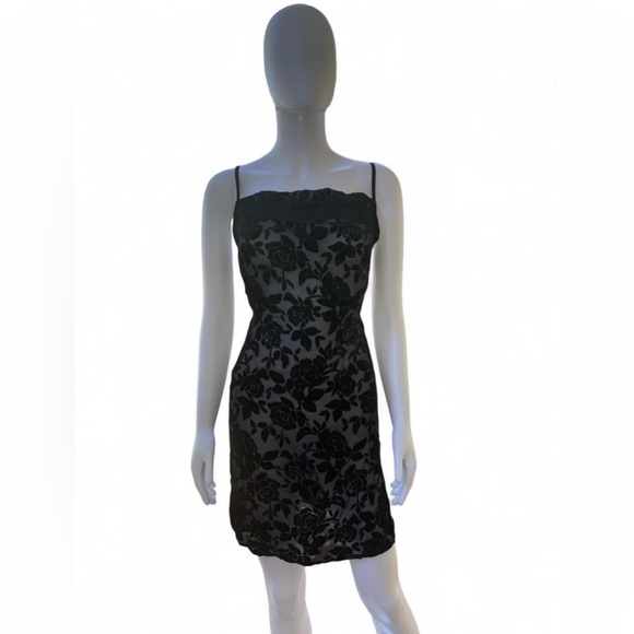 Lioness Dresses & Skirts - NWT Lioness Black Floral Mesh Mini Dress Lace Up Back | Size Small